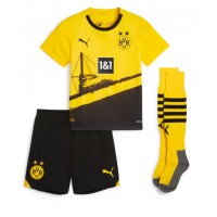 Fotballdrakt Barn Borussia Dortmund Emre Can #23 Hjemmedraktsett 2023-24 Kortermet (+ Korte bukser)